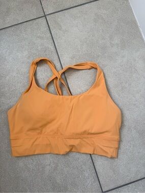 Amazon Women's Crisscross Sports Bra - Peach Orange